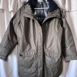 Columbia Parka with Faux Fur Trim